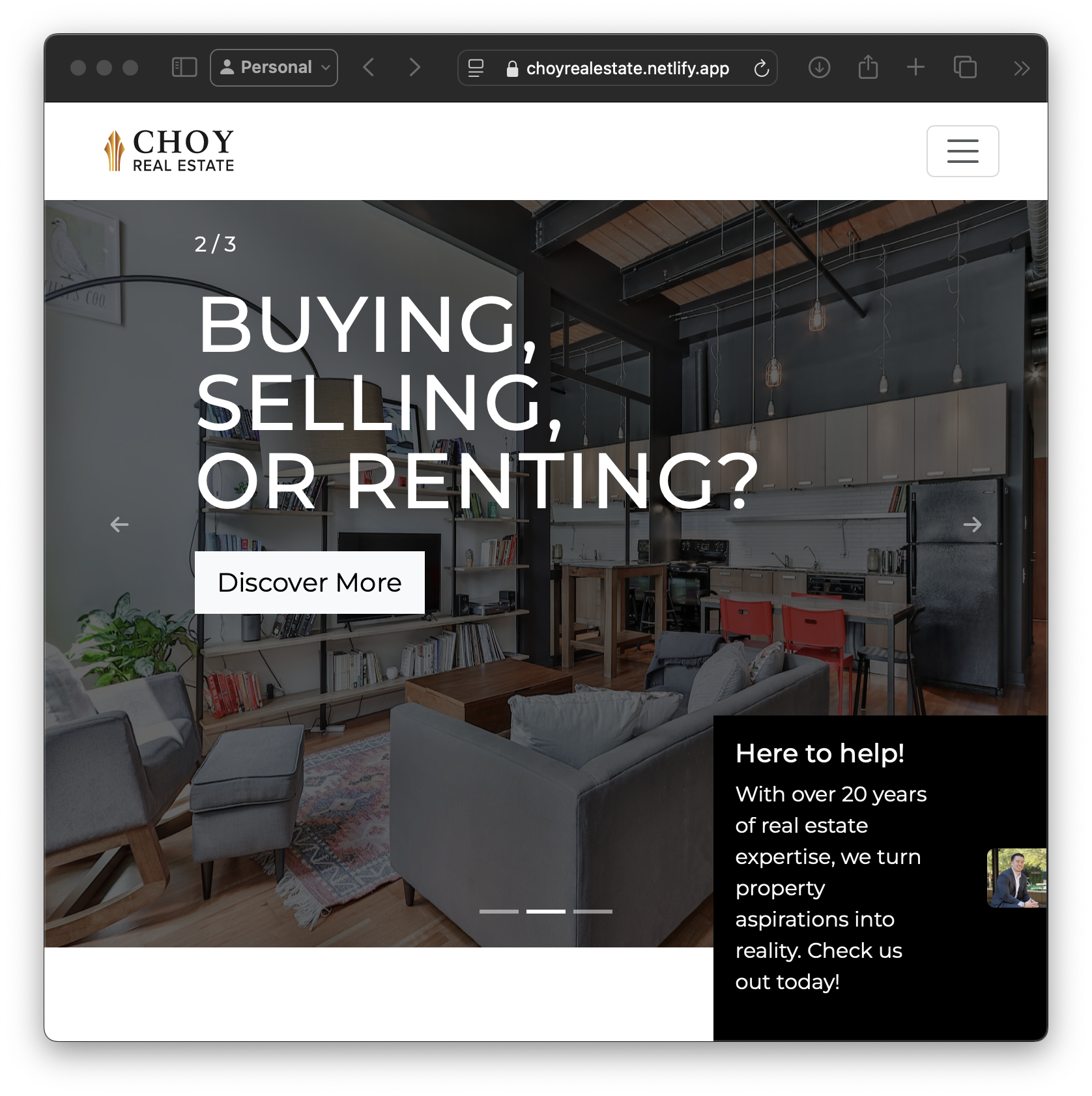 Real Estate Page